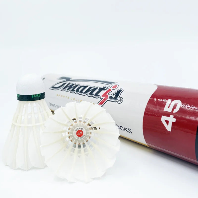 Dmantis D45 3in1 Best-selling Durable Top Grade Badminton Shuttlecock Goose Feather Shuttlecock Natural Goose Feather