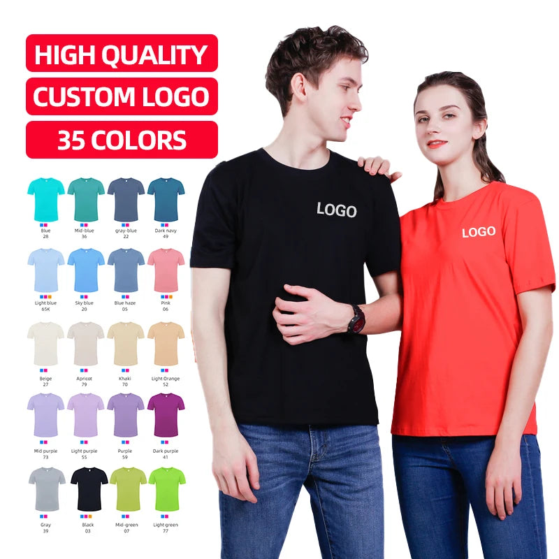 Custom Design 100% Cotton Plus Size Blank Men's Tshirts Printing Logo T-shirts