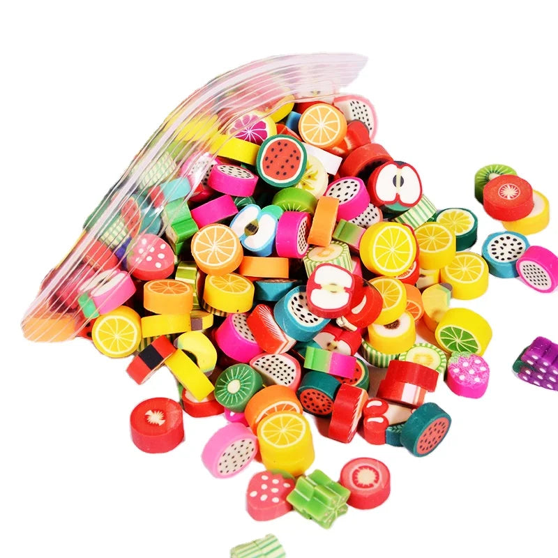 Cute Soft Clay DIY Mixed Colors/mixed Desserts Printed Beads DIY Children's Creative Beads for Handcraft