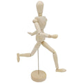 12'' Wooden Artists Manikin Sketching Drawing Articulated Jointed Mannequin Wood Human Figure Model for Home Decoration