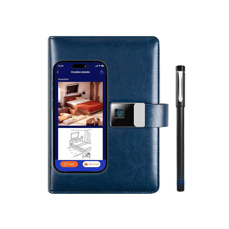 New Product AI Smart Notebook Sync Notebook Digital Smart Pen Paper Screen Sync Digital Notebook With Smart Pen And Ai Software