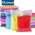 Oleeya Factory Jelly Opaque Solid Rhinestones Resin Flatback Non Hot Fix Rhinestones Crystal Strass for Resin Tumblers Crafts