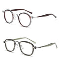 Handmade Plate Foot Personality Retro Metal Flat Mirror Punk Myopia Glasses Frame