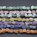 Manufacturer Hot Sale Cheap Price Natural Irregular Stone Beads Aquamarine Gemstones for Jewelry DIY Bracelet and Necklace Kit