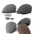 MIO New Stylish Spring Autumn Men Women Fashion Simplicity Beret Casual Hat Herrybone Tweed Newsboy Ivy Hat Vintage Beret