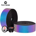 WEST BIKING New Colorful Professional  Anti-slip Bicycle Handlebar Tape With Bar End Plugs New Reflective Bicycle Handlebar Tape