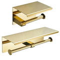 Stainless Steel Wall-mounted Gold Toilet Paper Holder Wall Mounted Double Toilet Paper Holder