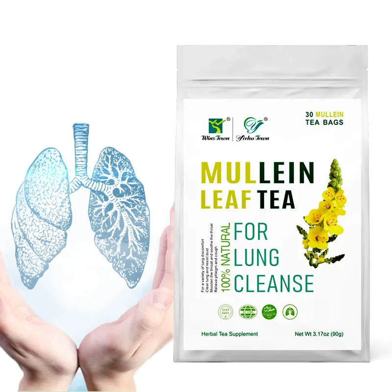 Wins Town Custom logo Mullein Leaf Tea for Lung Cleanse Chinese Health Organic Natural Herbal Tea