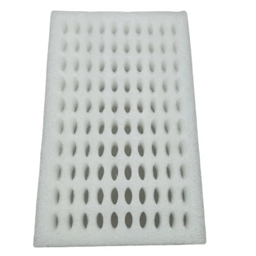 Packing epe foam tray for die cutting oval small holes for quail egg tray