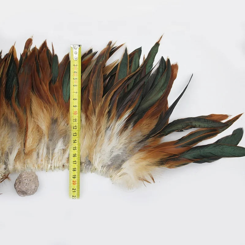 Bulk Sale 6-8 Inch Natural Plumas Chicken Rooster Tail Feathers Multi-Color Dyed for Crafts Variety of Colors