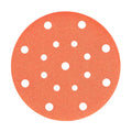 Ceramic Round Sanding Discs With Holes Orange Hook and Loop Polyester Film Sandpaper Sanding Disc Abrasive Polishing Tools