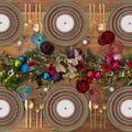 With Logo Elegant Bone China Ceramic Christmas Cup and Plate Set