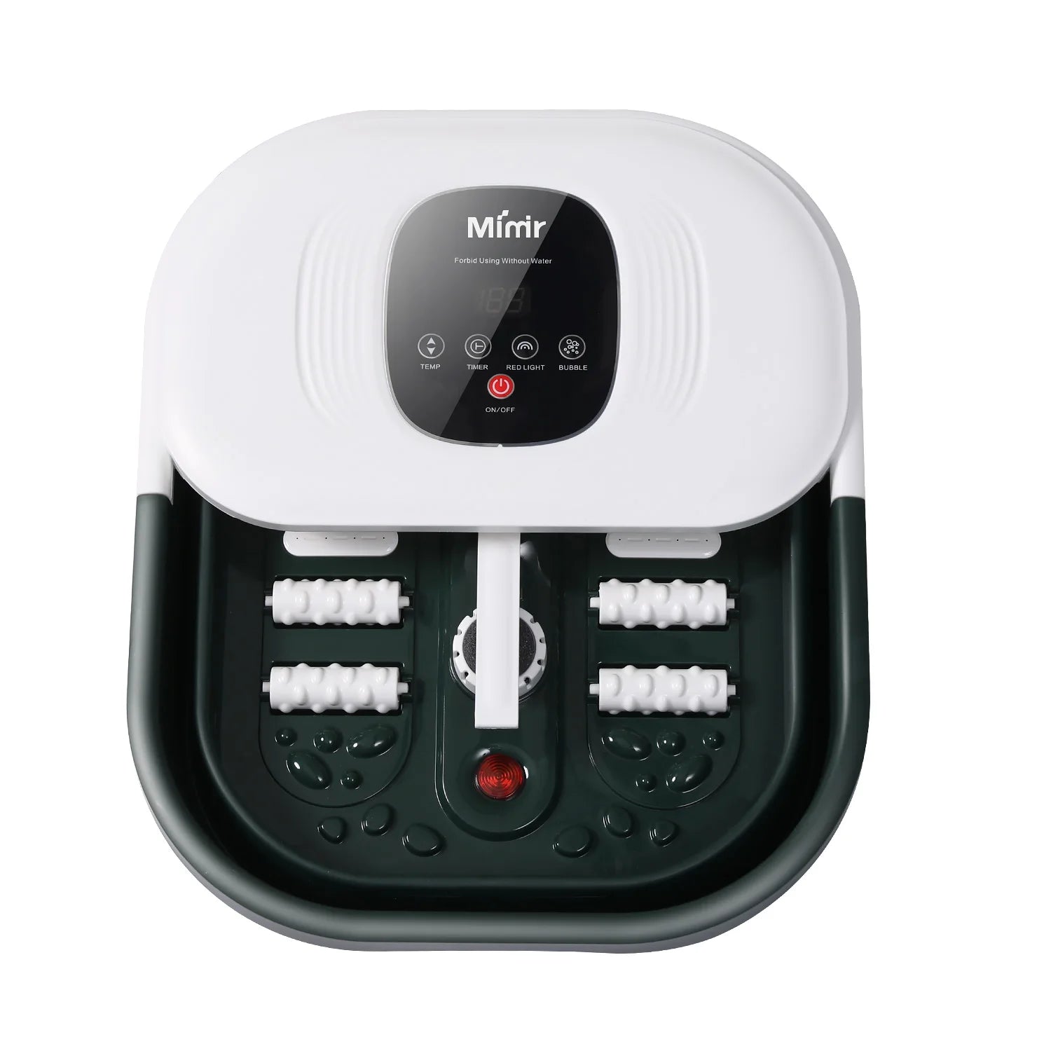 PTC Heat Pedicure Massage Foldable Foot Bath Machine With Large Digital Display Screen