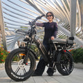 Eu Warehouse V9 E-Bike 48V 250W VOMO X70 E Bike Full Suspension for Adults Bicycle Electric Bicycle