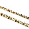 SS8-BN1038 Steel Soldier Wholesale Man Chain Titanium Steel Stereo Flat Square Necklace