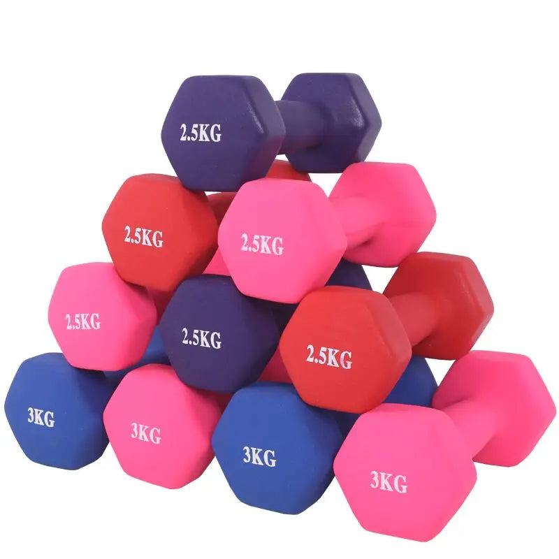 Fitness Equipment Hexagonal Solid Iron Dumbbell Custom Ladies Weightlifting Dumbbell Bone Shape