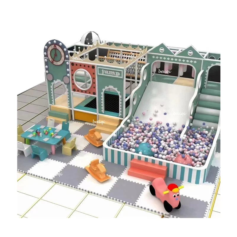 Commercial Kids Indoor Playground Jungle Gym Amusement Park Facilities Playground Soft Play Slide Indoor Play Center CE