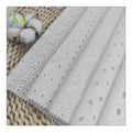 2024 Latest Design White Embroidered for Swiss Voile Breathable 100% Cotton Woven Fabric for Garments Plain Style
