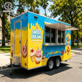Outdoor Sandwich Food Trailer with Fast Fully Equipped Coffee Cart and Customizable Pizza Cart