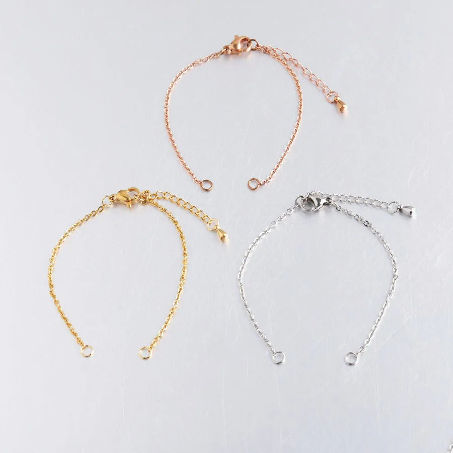 Fashion Gold Plated Stainless Steel Making Accessories 2mm Link Chain DIY Jewelry Findings