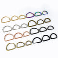 MeeTee F4-6 16/20/25/32/38/50mm High Quality Alloy Bag Strap Connective Clasp Luggage Handbag Hardware Accessories D Ring Buckle