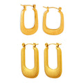 China Manufacturer Wholesale Quality Stainless Steel Gold Plated Earrings for Women