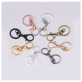 Hot Selling Good Quality 8 Colors Stainless Steel Plated Metal Lobster Clasp Key Hook Chain Diy Jewelry Making Keychain