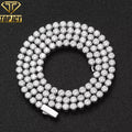 3-5mm Stainless Steel 5A Zircon Easy Clasp No Fade 4mm 16" 18" 20" 22" 24" 18K Real Gold Plating Tennis Chain Iced Out Necklace