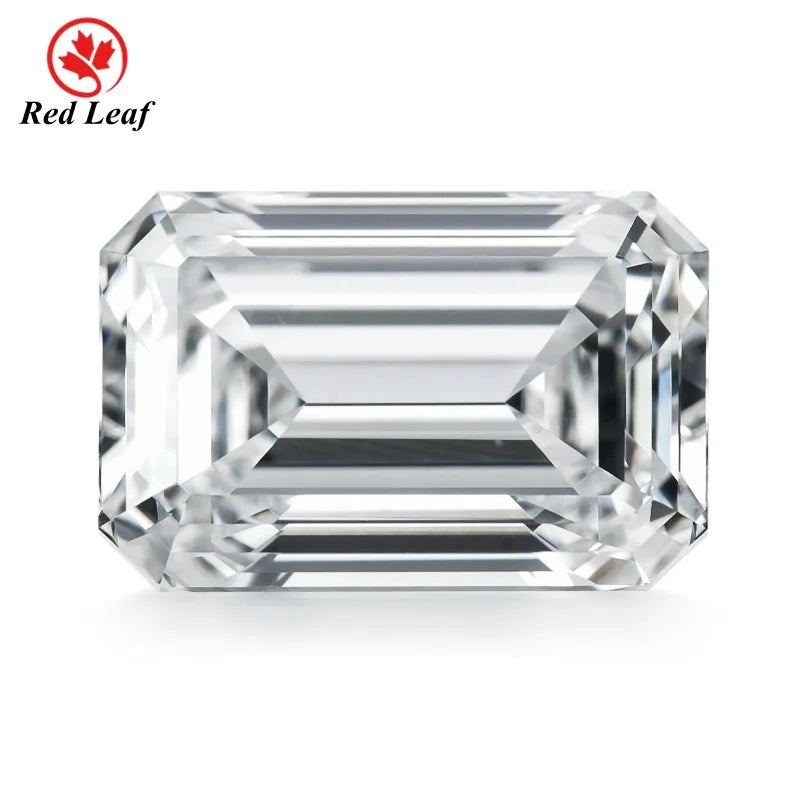 Redleaf IGI  Certified Loose Cushion Shape 6CT 7CT 8CT HPHT CVD Lab Grown Emeralds VVS VS Diamond Excellent Quality Jewelry