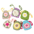 Creative Sunflower Headphone Knitted Bluetooth Protective Cover Unique Textile & Fabric Craft Gift Flower Bag