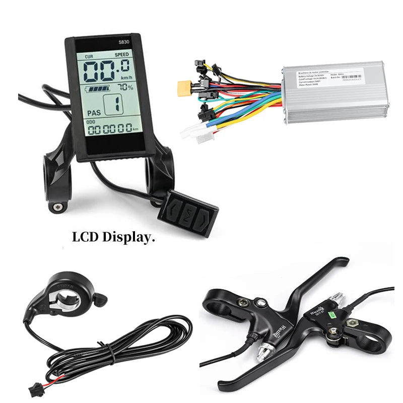 500W 25A Brushless Aluminum Controller S830U with LCD Display for Power Management and Displaying Essential Parameters