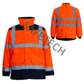 Custom Logo  Hi Vis Construction High Visibility Workwear Men Jacket Uniform