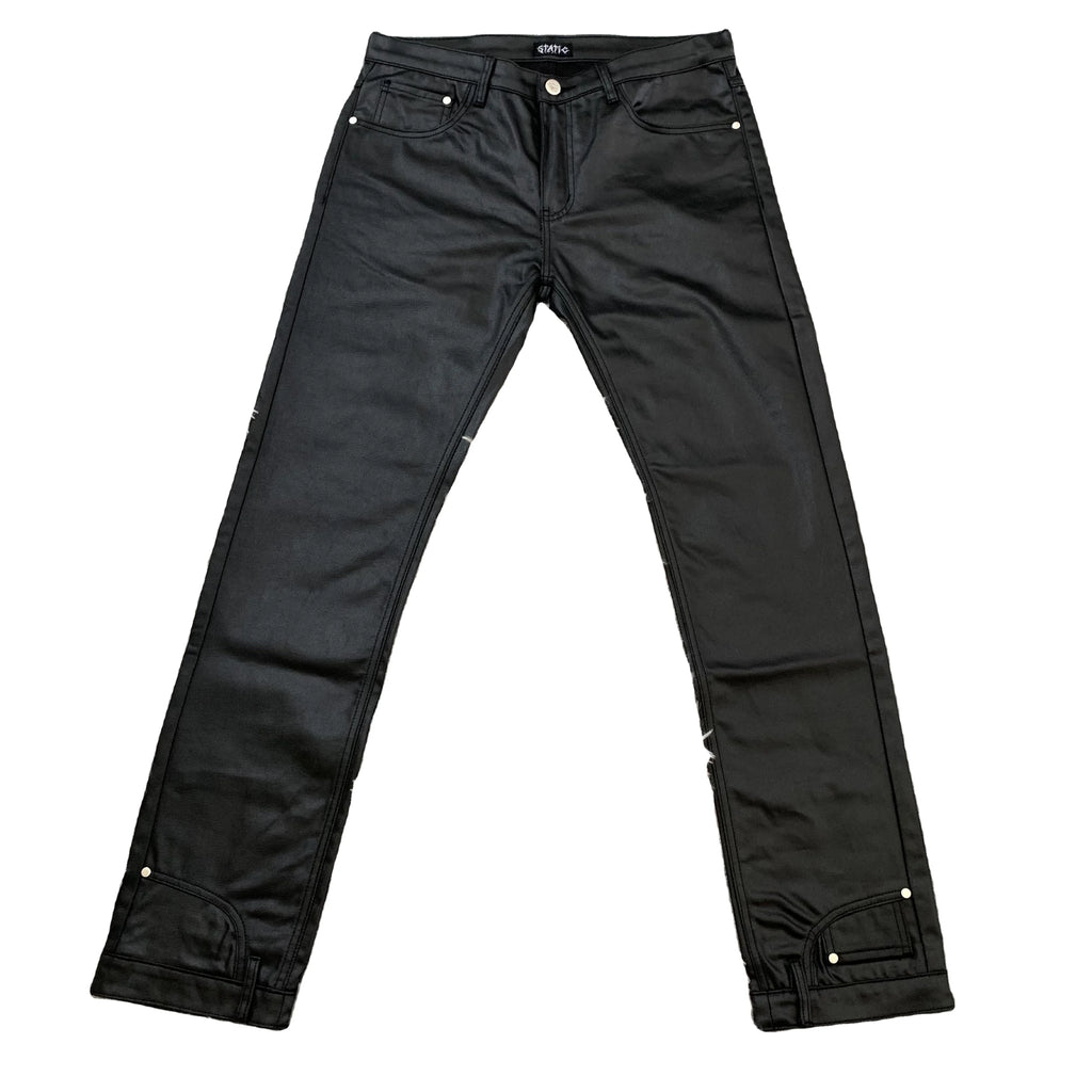 DENIMGUYS Wholesale Cheap Wax Denim Pants Men Street Style Skinny Straight Waxing Jeans
