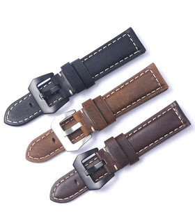 Genuine leather strap with Mad Horse frosted top layer of cowhide suitable for chubby sea
