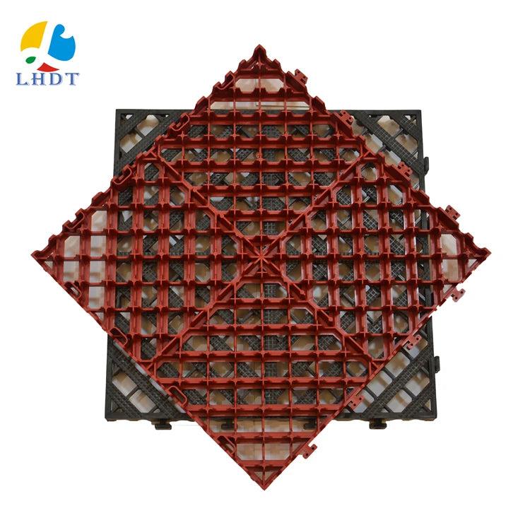 Durable PP Chain Garage Interlocking Floor Mat PP Environmentally Friendly Car Wash Drainage Non-Slip Interlocking Floor Tile