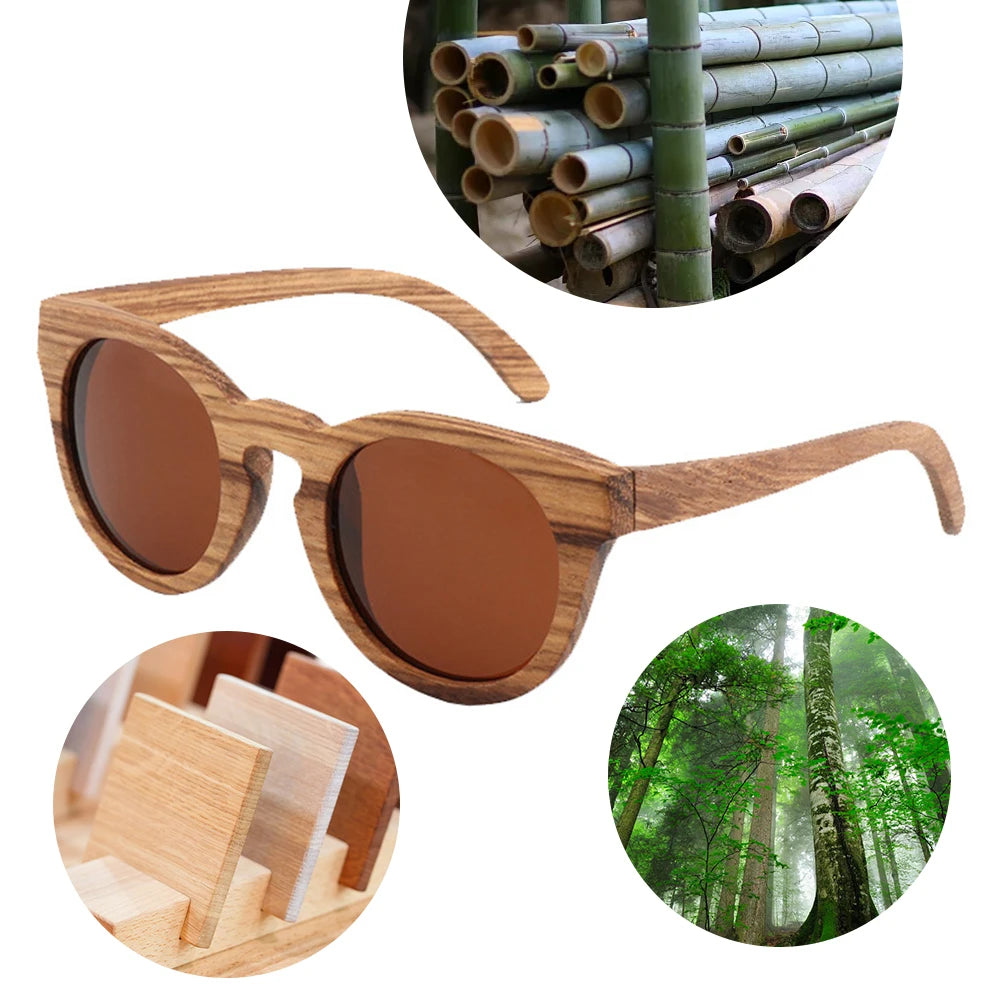 GM100 Wholesale OEM Eco Friendly Unisex Fashion Bamboo Wooden Polarized Sunglasses