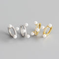 YHE0245 925 Sterling Silver Earring Gold Plated Earring Stud Pearl Zircon Earrings  Jewelry for Women 2020