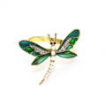 2022 Creative Design Dragonfly Napkin Holder Insect Napkin Ring for Wedding Table Decoration