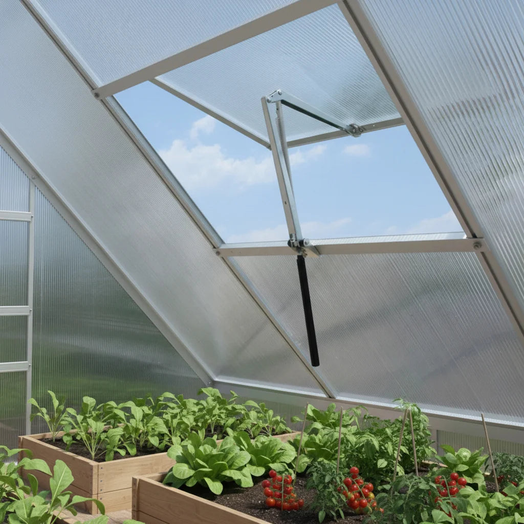 Hydraulic Temperature Automatic Temperature-sensing Aluminium Window Opener for Garden Greenhouse MegaBDM