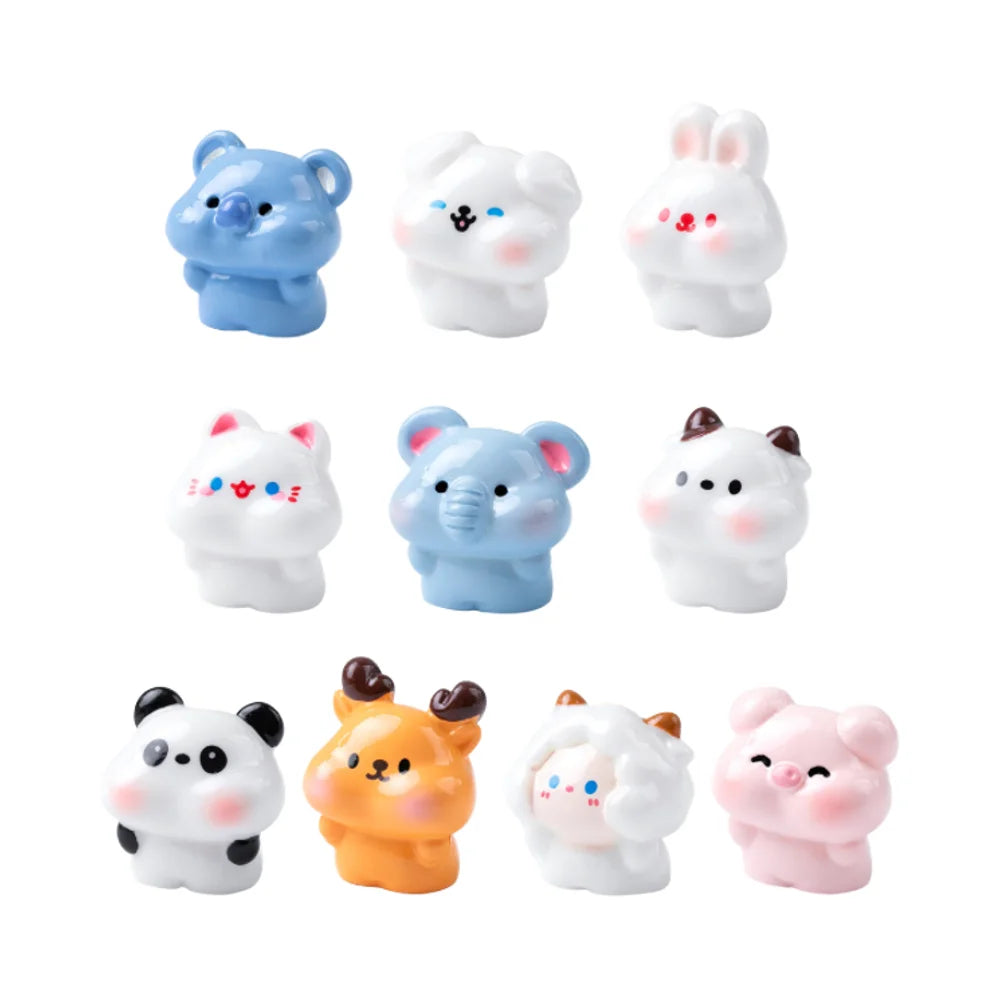Bulk Micro Figurines Animal Wholesale Miniature Toys Manufacturer Dollhouse Dog Cat Deer Sheep Elephant Panda Cow Koala Aquarium