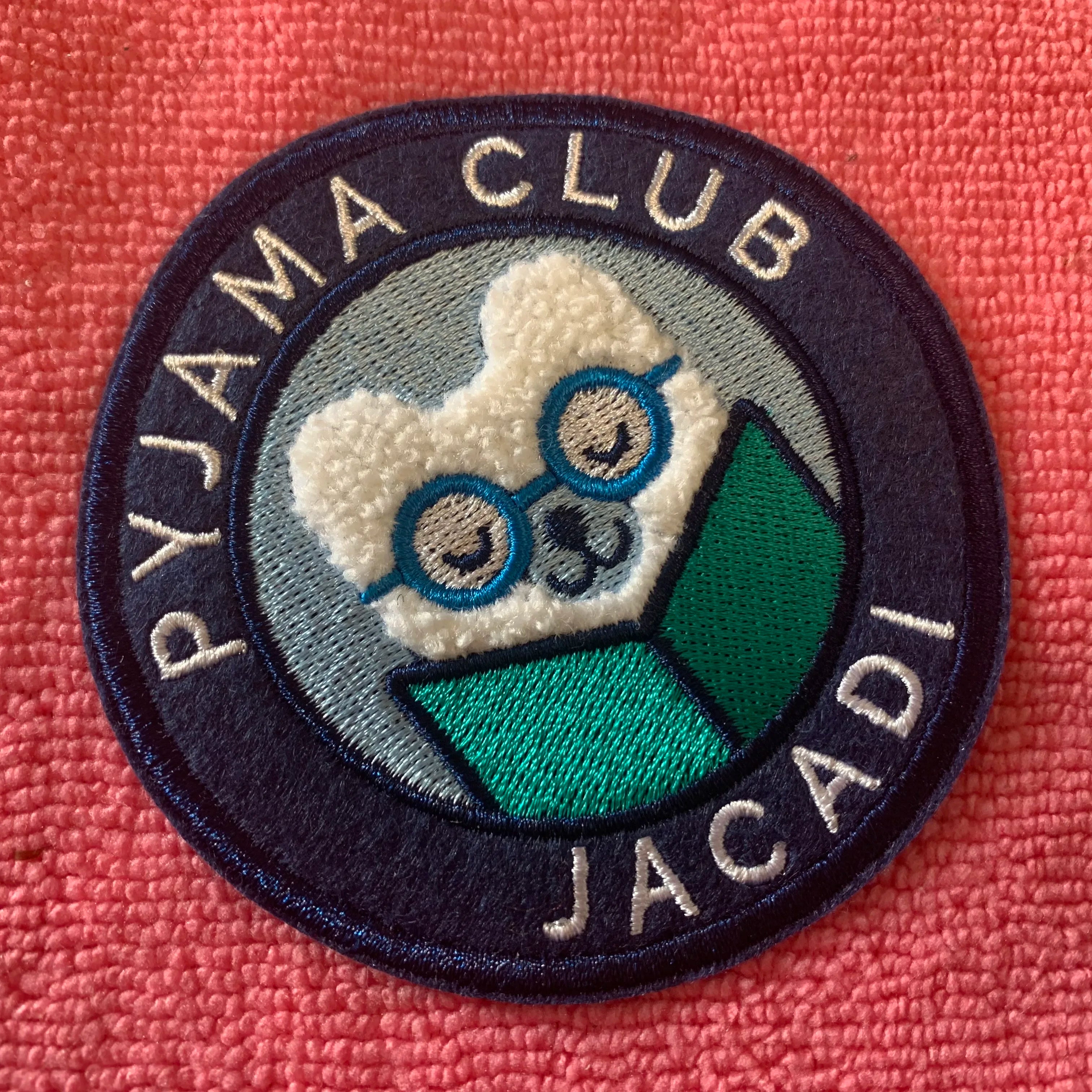 Cute Design Thick Felt Embroidery logo Patchcustom Safety Shoulder Embroidery Applique Badge for Clothing