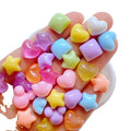 Cute Mini Star Heart Flower Square Shape Flat Back Resin Cabochons Scrapbooking DIY Jewelry Craft Decoration Accessories