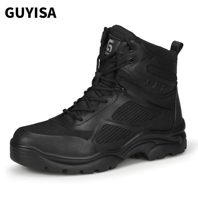 GUYISA New Style Unisex Safety Boots with KPU Upper Steel Toe Anti-Piercing for Outdoor Hiking Spring/Summer/Autumn/Winter Use