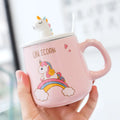 Pink Unicorn Ceramic Morning Cup Novelty Coffee Unique Tea Milk Christmas Mug for Girls MegaBDM