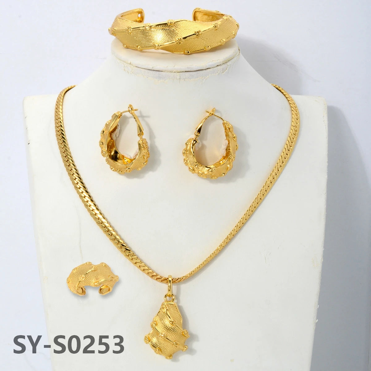 Italian Jewelry Set 18k Gold Plated Latest Brazilian Jewelry Set Women