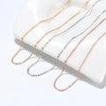 RINNTIN SC06 Cable Chain Necklace Women Jewelry Wholesale 18K Gold Italian 925 Sterling Silver Chains for Jewelry Making