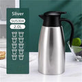 Double Walled Stainless Steel 304 2L 1.5L Insulated Thermal Coffee Carafe Water Kettle Vacuum Tea Carafe Newer Version Original