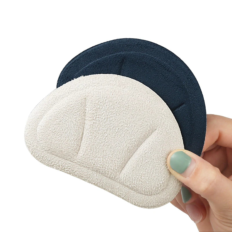 Microfiber Leather Heel Cushion Inserts Invisible Anti-Wear Thicken Sponge Adhesive Heel Grips Liner Toe Caps