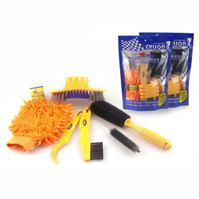 RTS Plastic Multi-Cleaning Bike Bicycle Tools Kit Set Road Chain Wheel Cycling Cleaner Tools Kit