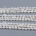 8-9mm Different Grade White Baroque Pearl Strand Natural Freshwater Pearl Beads With Straight Hole for Jewelry Making